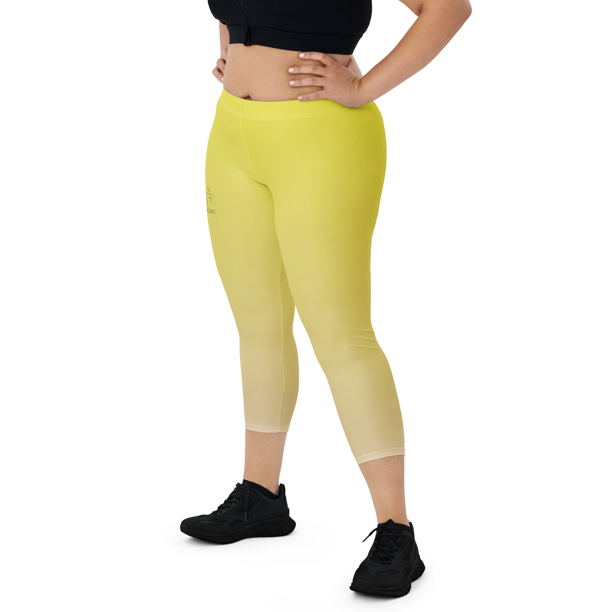 Sunrise Symphony FLAKOUT Sport Women's Capri Leggings - FLAKOUT