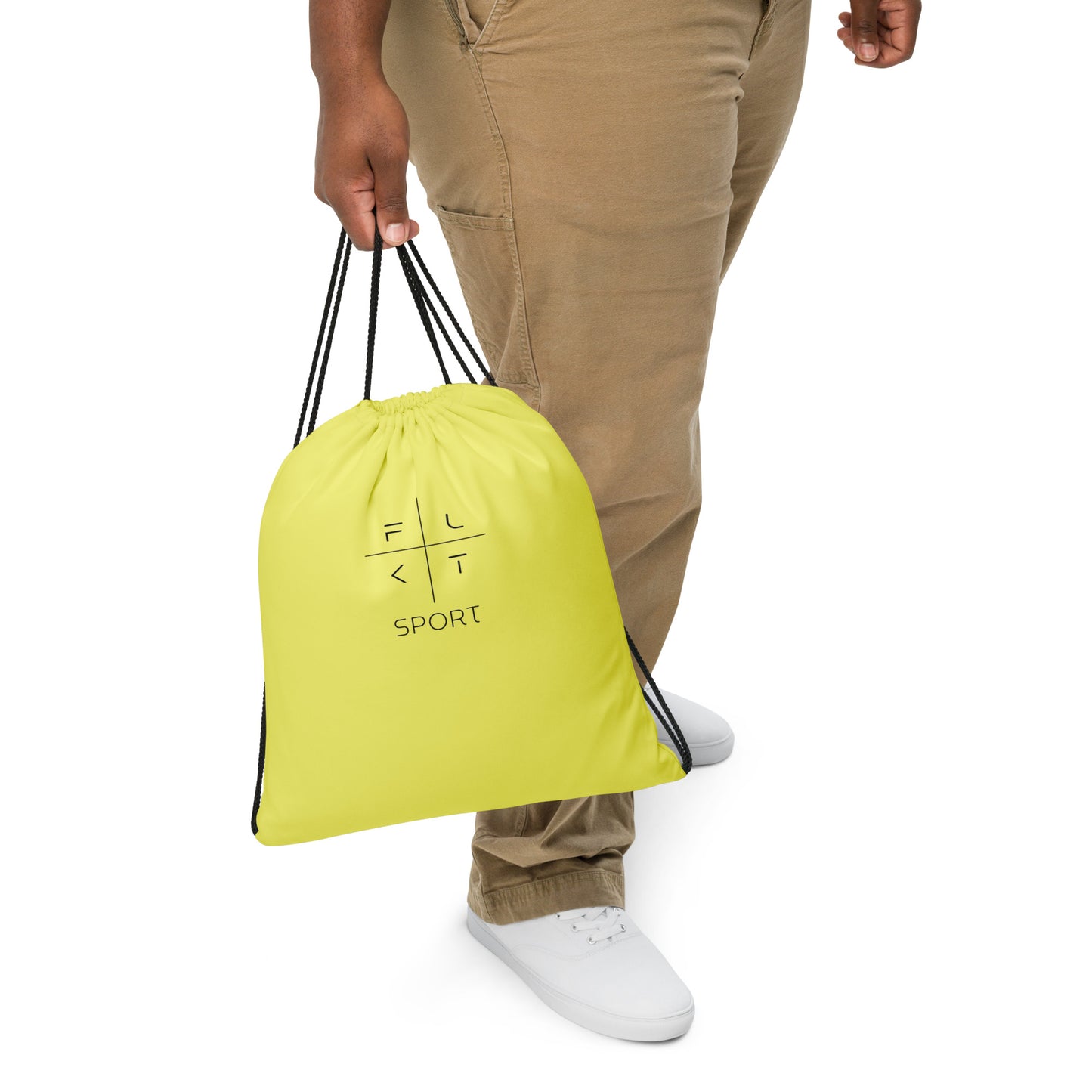 FLAKOUT Sport Unisex Drawstring Bag - Yellow - FLAKOUT