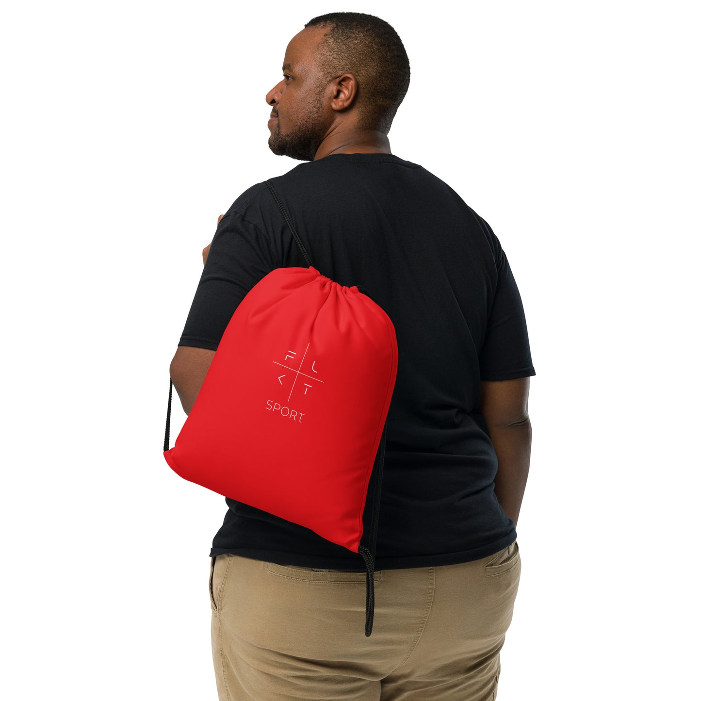 FLAKOUT Sport Unisex Drawstring Bag - Red - FLAKOUT