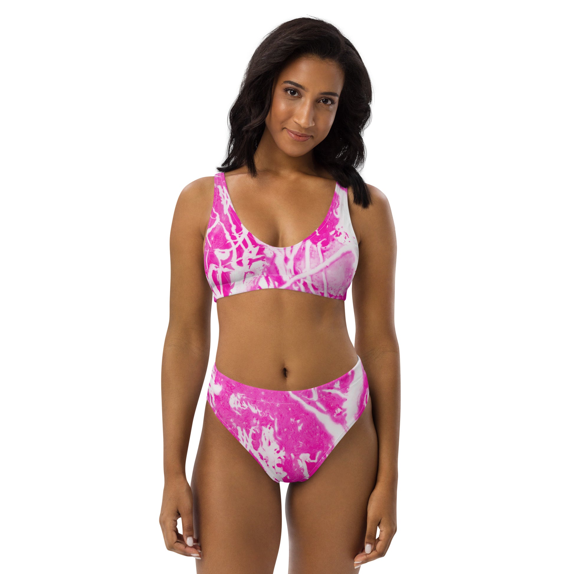 Velvet Aura Women's High-waisted Bikini - FLAKOUT