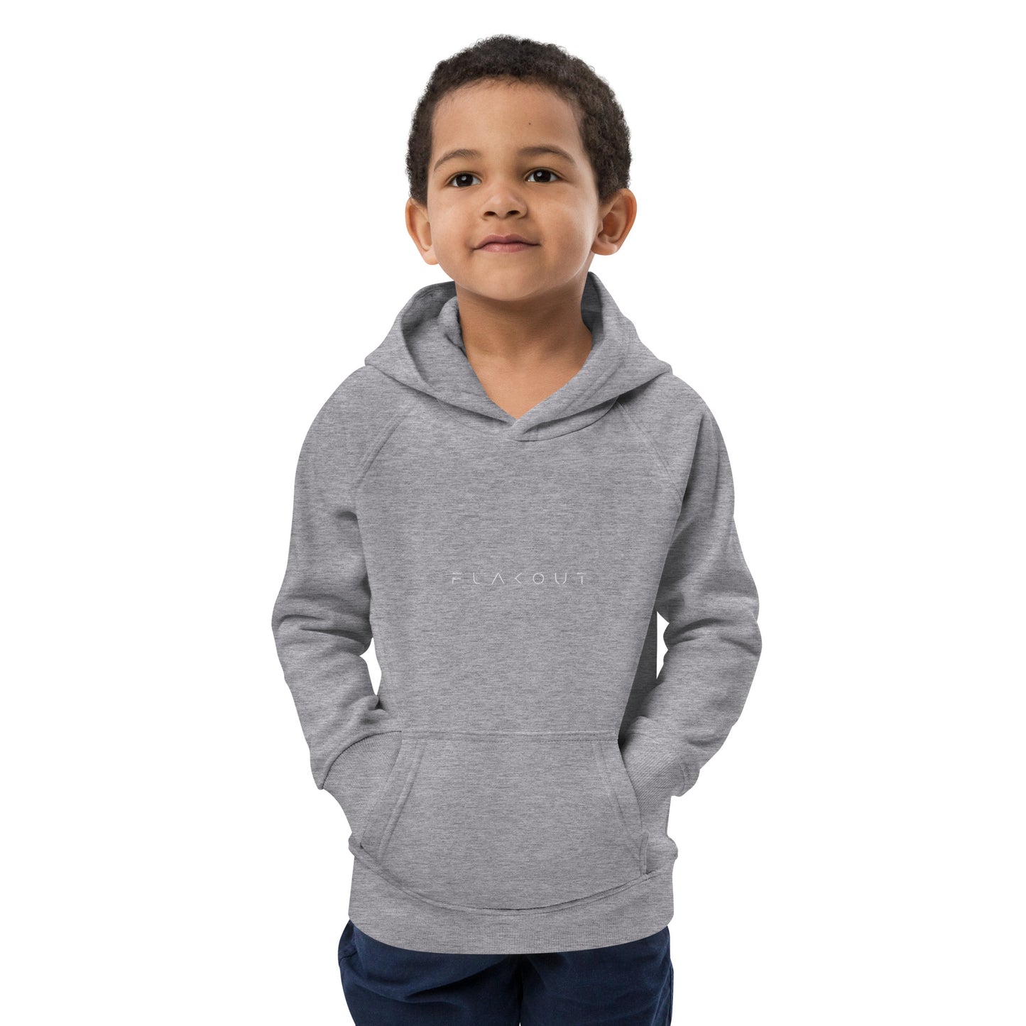 FLAKOUT Logo Embroidered Kid's Recycled Hoodie - FLAKOUT