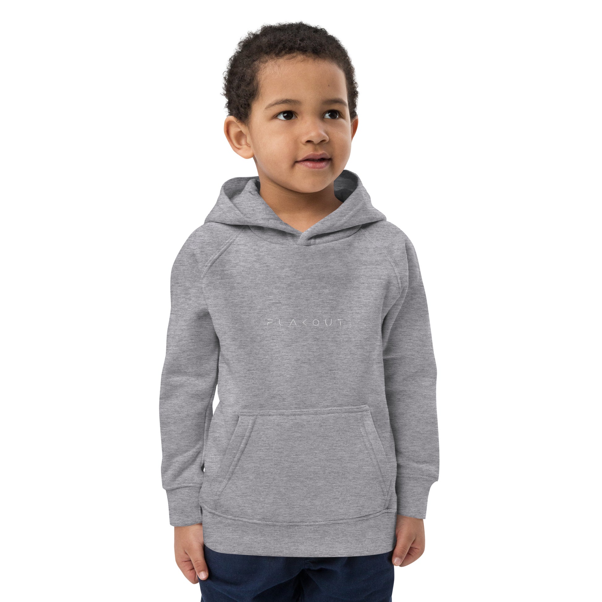 FLAKOUT Logo Embroidered Kid's Recycled Hoodie - FLAKOUT