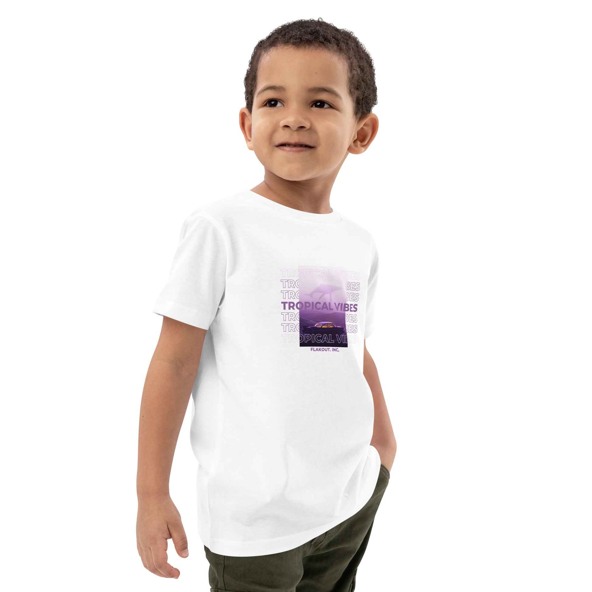 Tropical Vibes Odyssey Kid's T-shirt - FLAKOUT