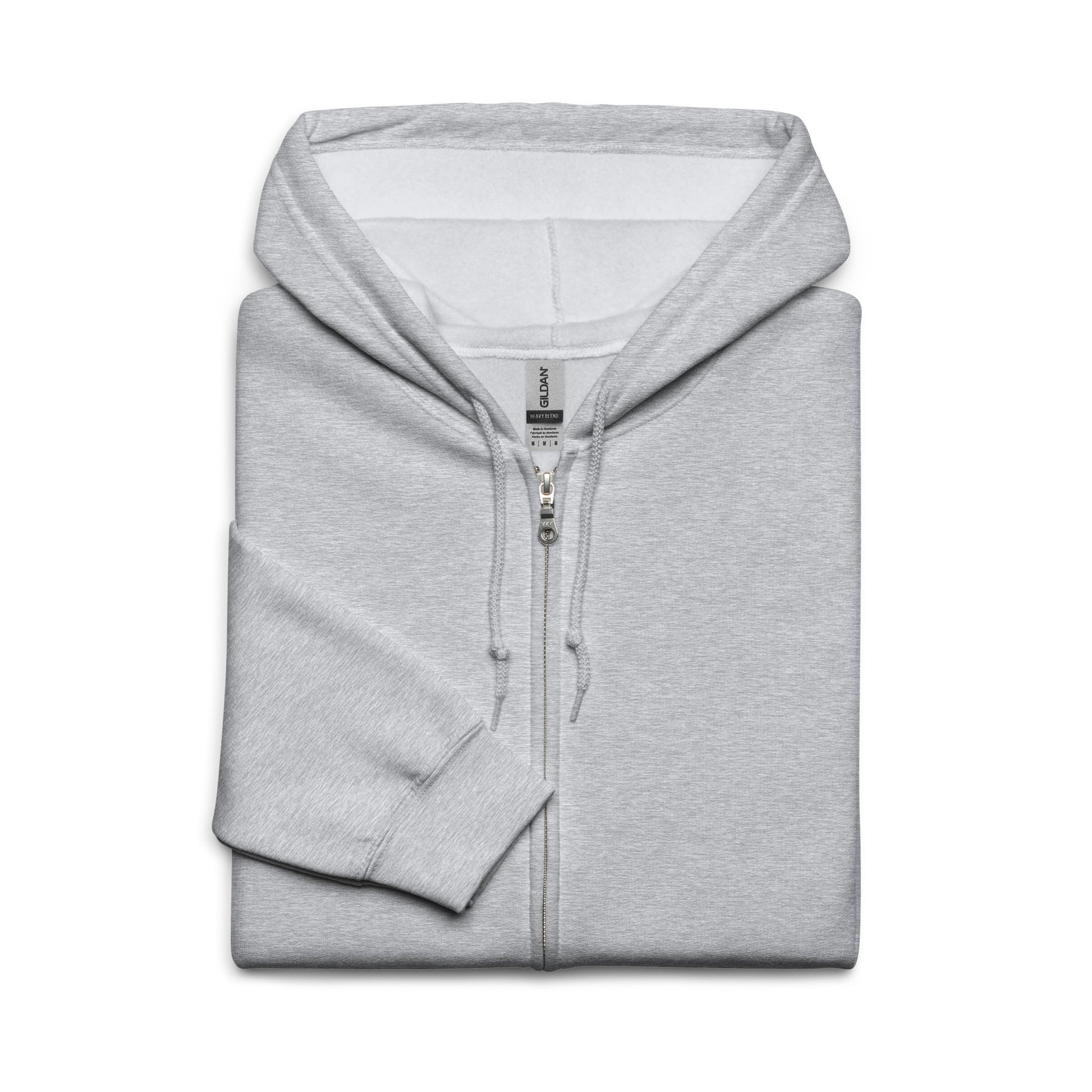 Celestial Heliacal Glow Heavy Harmony Fusion Zip Hoodie - Sport Grey - FLAKOUT