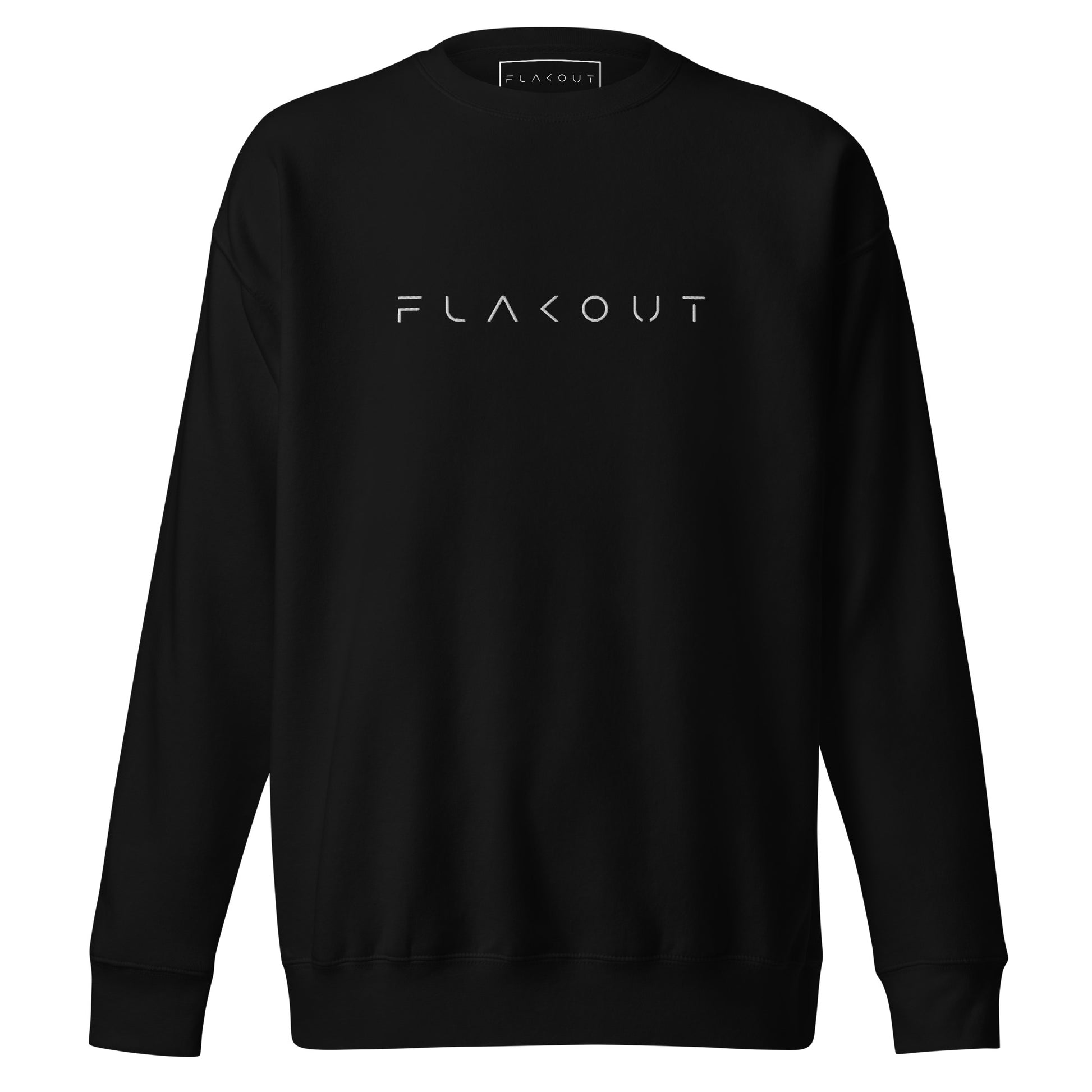 FLAKOUT Logo Embroidered Unisex Fleece Sweatshirt - FLAKOUT