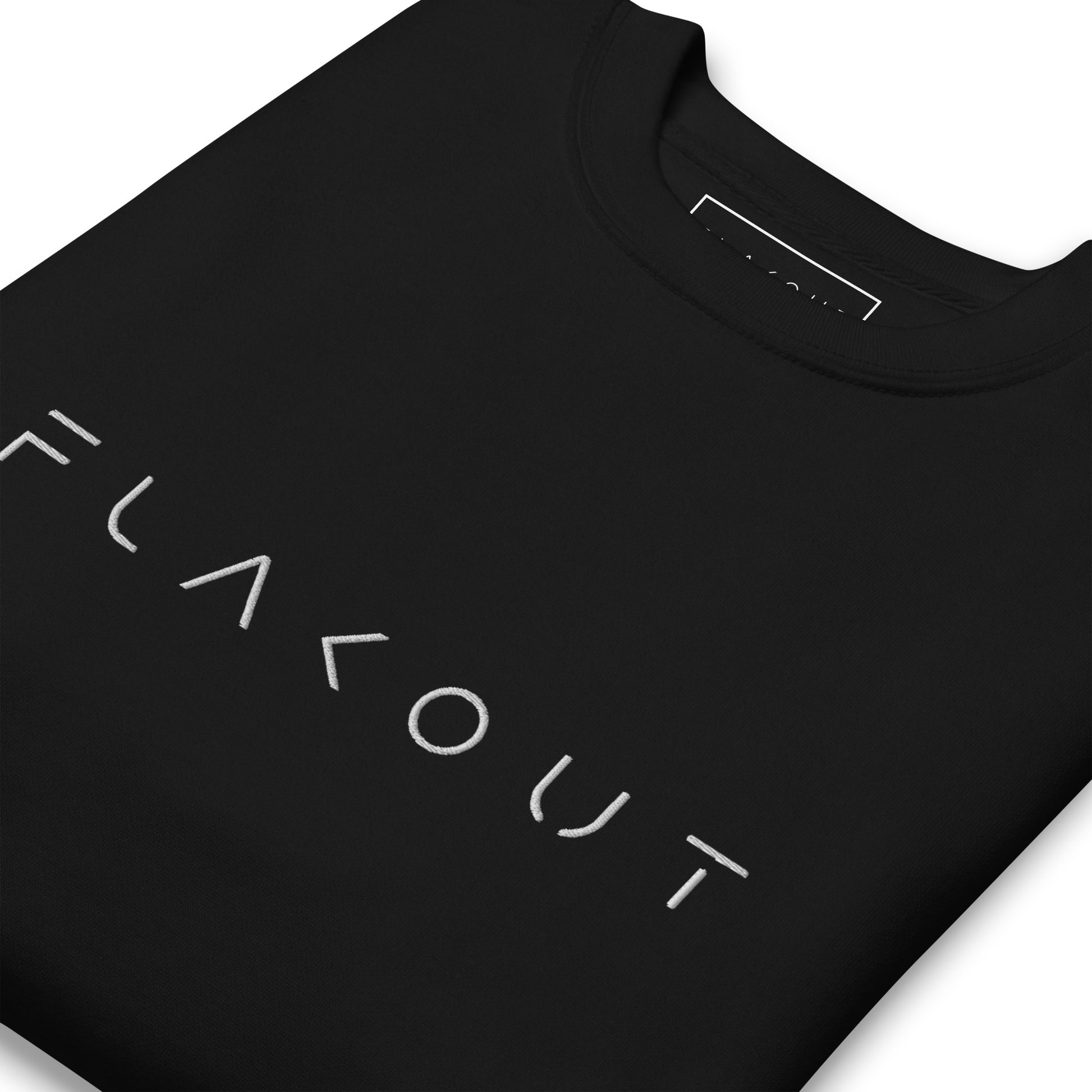 FLAKOUT Logo Embroidered Unisex Fleece Sweatshirt - FLAKOUT