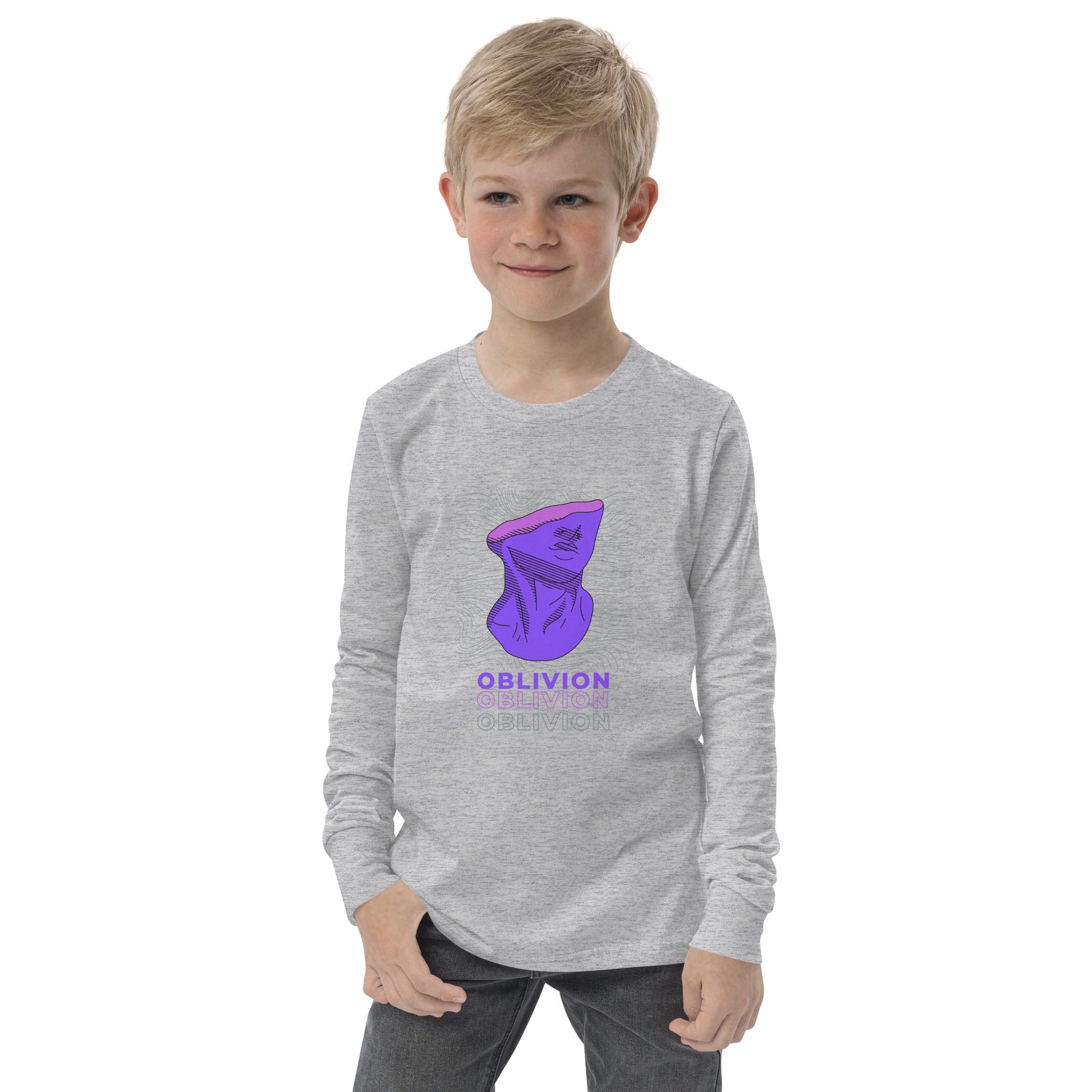 Violet Veil Of Oblivion Kid's Long Sleeve Shirt - FLAKOUT