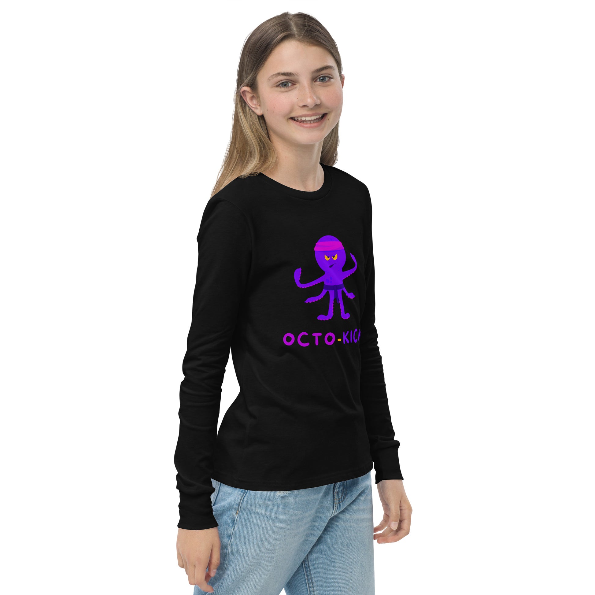 Octo-Kick Unisex Kid's Long Sleeve Tee - FLAKOUT