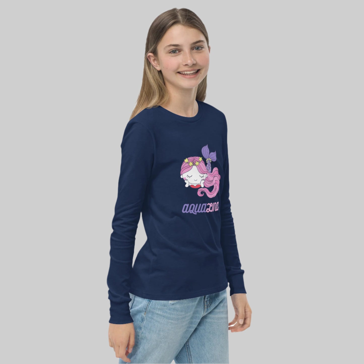 Aqualina Girl's Long Sleeve Tee - FLAKOUT