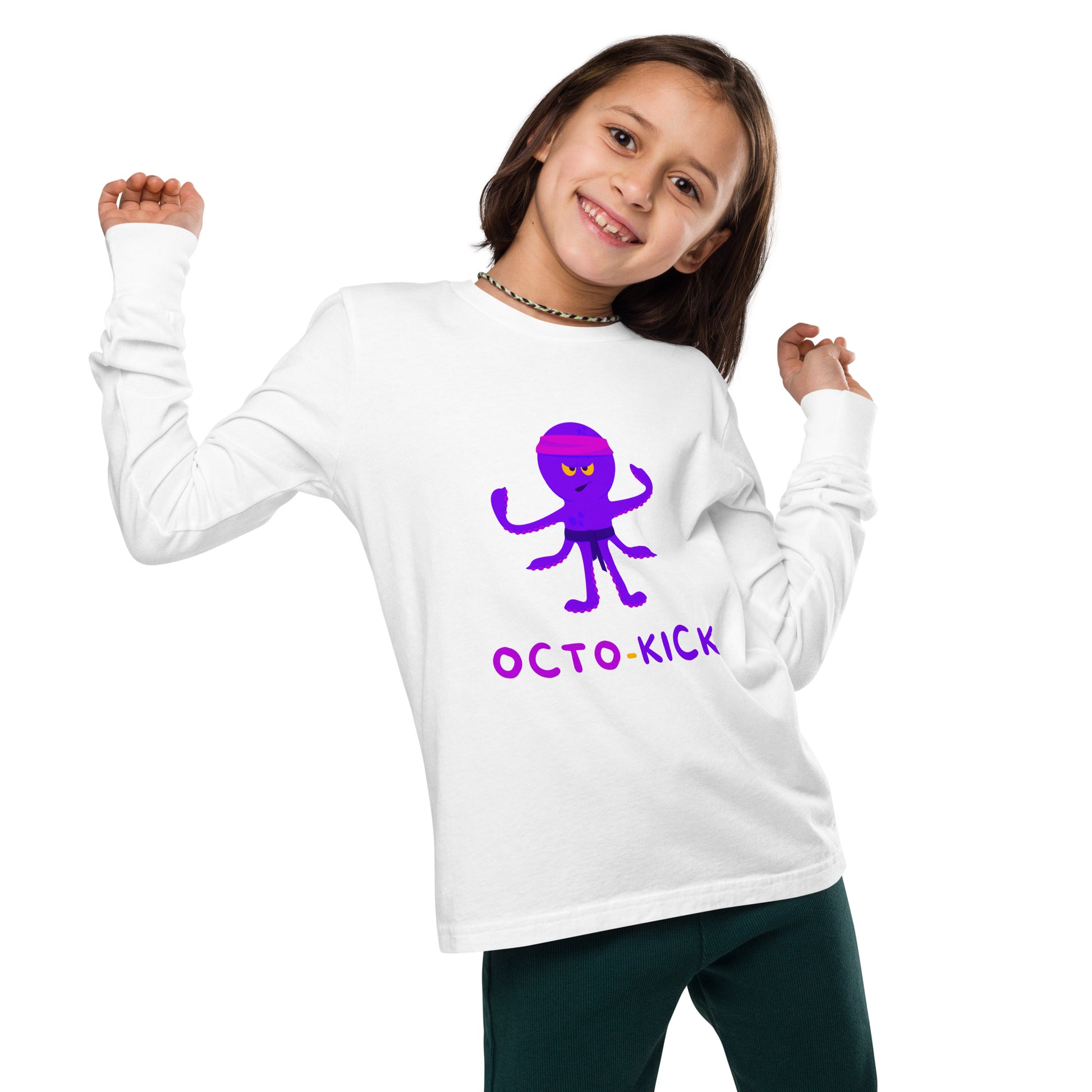 Octo-Kick Unisex Kid's Long Sleeve Tee - FLAKOUT