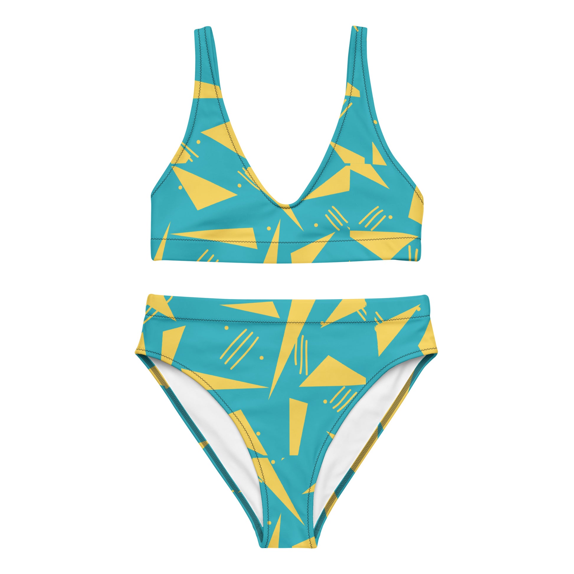 Women's High-waisted Bikini Triangles - FLAKOUT