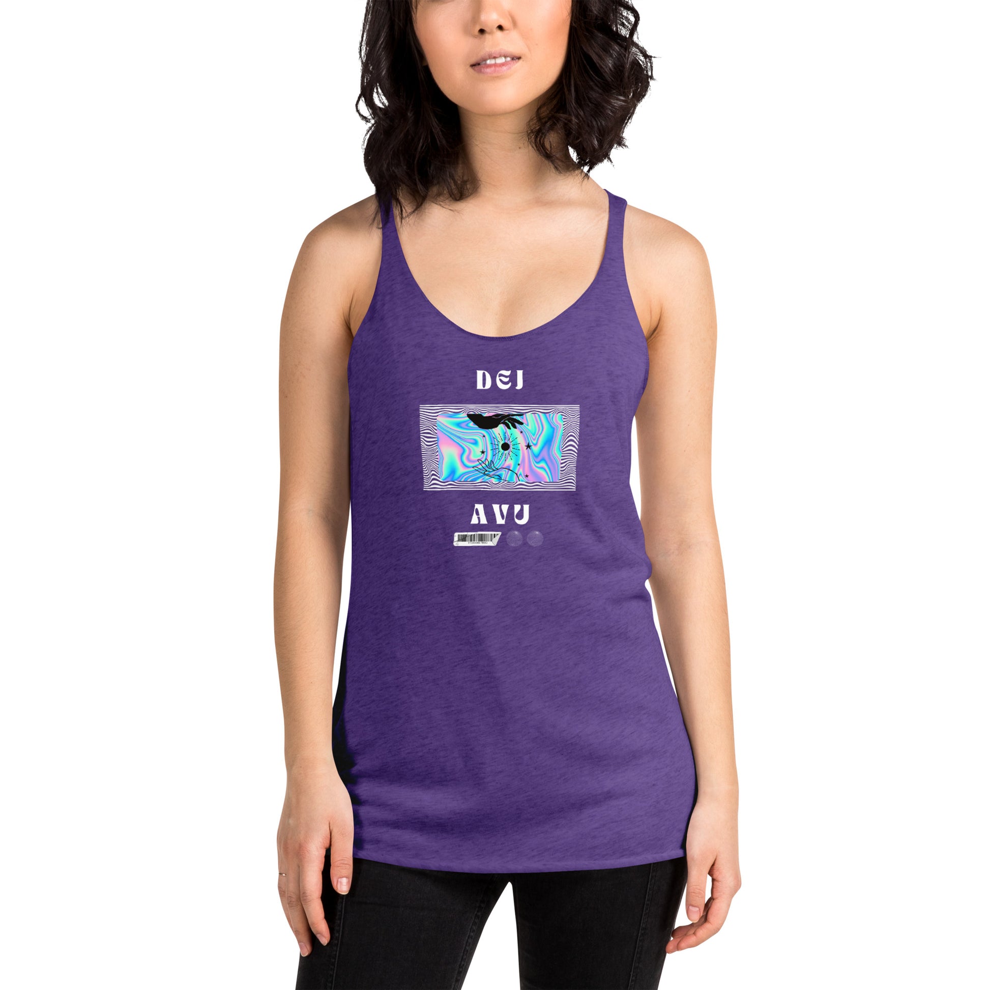 Echoes of Dejavu Women's Racerback Tank - FLAKOUT